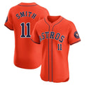 H.Astros #11 Cam Smith Player Orange Home Limited Elite Ddoa Stitched Jerseys
