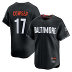 B.Orioles #17 Colton Cowser Player Black City Connect Limited Home Game Ddoa Stitched Jerseys