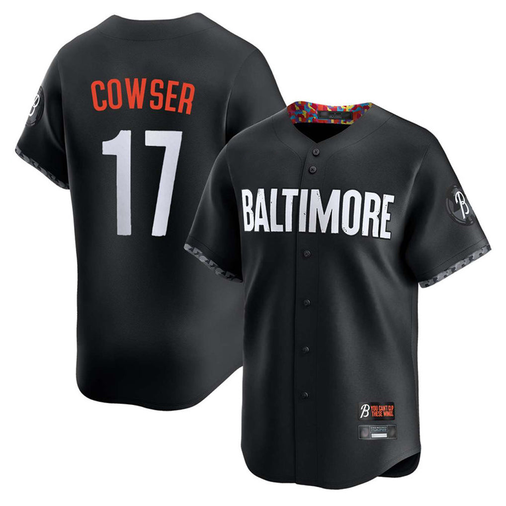 B.Orioles #17 Colton Cowser Player Black City Connect Limited Home Game Ddoa Stitched Jerseys