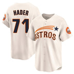 H.Astros #71 Josh Hader Player Cream Throwback Cooperstown Collection Limited Ddoa Stitched Jerseys