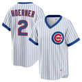 C.Cubs #2 Nico Hoerner Player White T-shirt Cooperstown Collection Limited Ddoa Stitched Jerseys