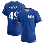 M.Twins #49 Pablo Lopez Player Royal City Connect Limited Elite Home Ddoa Stitched Jerseys