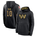 W.Commanders #10 Tress Way Player Black Salute to Service Performance Pullover Hoodies Home Game Ddoa Stitched Jerseys