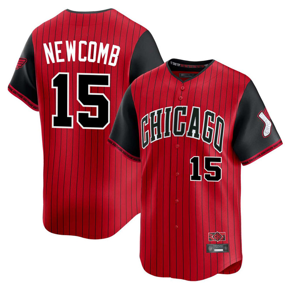 C.White Sox #15 Sean Newcomb Player Red City Connect Limited Home Ddoa Stitched Jerseys