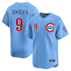 C.Cubs #9 Miguel Amaya Player Light Blue Limited Home Ddoa Stitched Jerseys