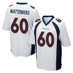 D.Broncos #60 Luke Wattenberg Player White Game Ddoa Stitched Jerseys