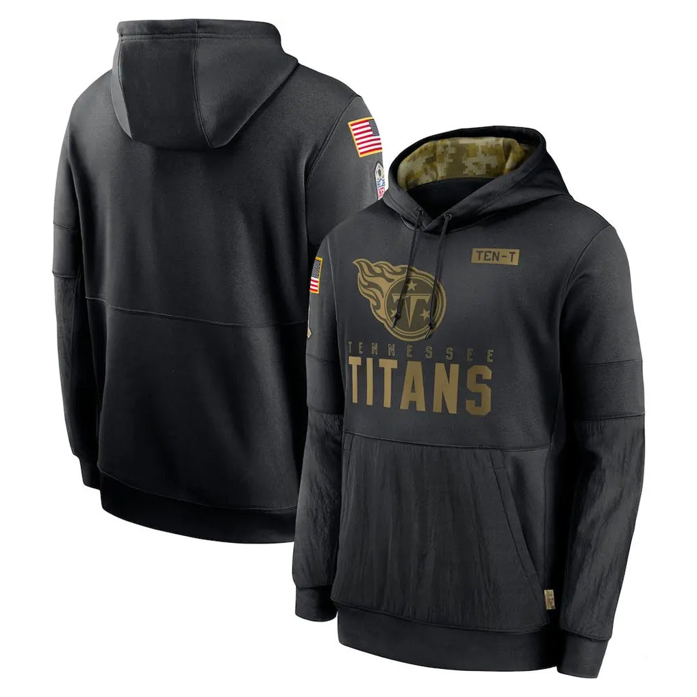 T.Titans ## Titans Blank Player Black Salute to Service Sideline Performance Pullover Hoodies Home Game Ddoa Stitched Jerseys