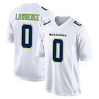 S.Seahawks #0 DeMarcus Lawrence Player White Tundra Fashion Home Game Ddoa Stitched Jerseys