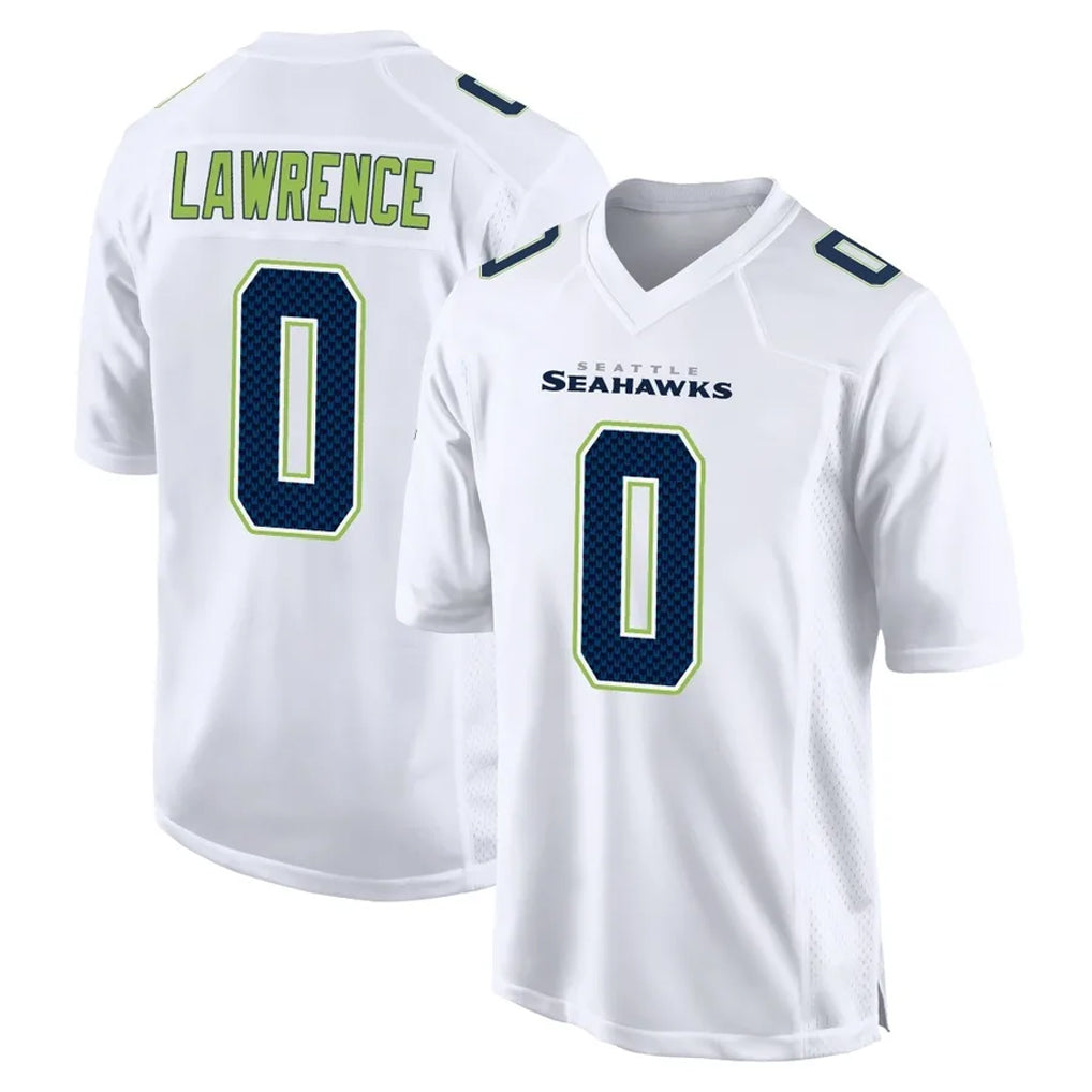 S.Seahawks #0 DeMarcus Lawrence Player White Tundra Fashion Home Game Ddoa Stitched Jerseys