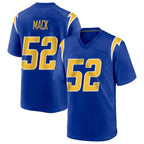 LA.Chargers #52 Khalil Mack Player Royal Home Game Ddoa Stitched Jerseys