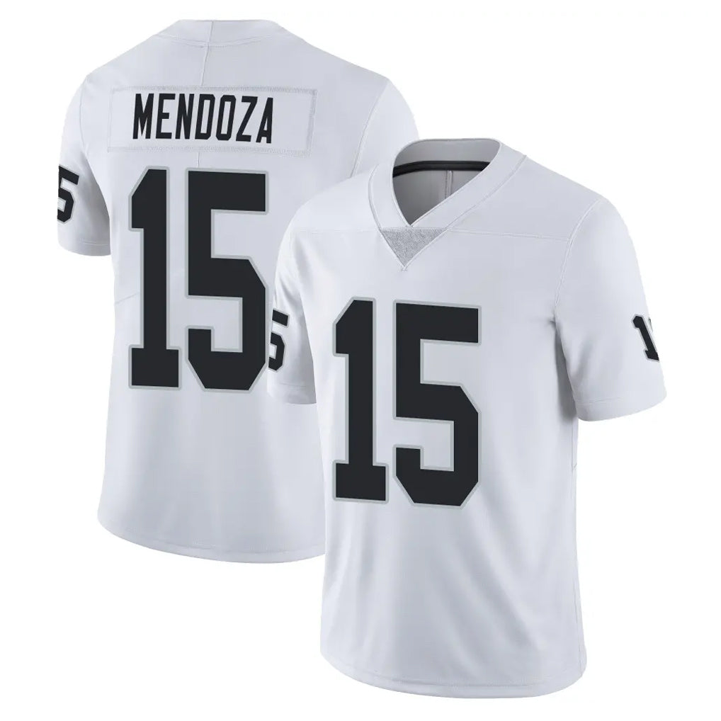 LV.Raiders #15 Fernando Mendoza Player White Limited Vapor Untouchable Home Game Ddoa Stitched Jerseys
