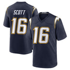 LA.Chargers #16 J.K. Scott Player Navy Alternate Home Game Ddoa Stitched Jerseys