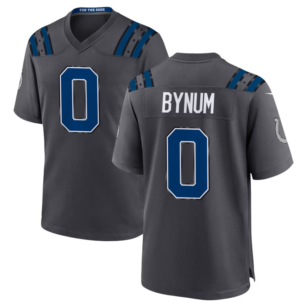 IN.Colts #0 Camryn Bynum Player Anthracite 2026 Rivalries Collection Home Game Ddoa Stitched Jerseys