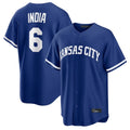 KC.Royals #6 Jonathan India Player Royal Game Home Ddoa Stitched Jerseys