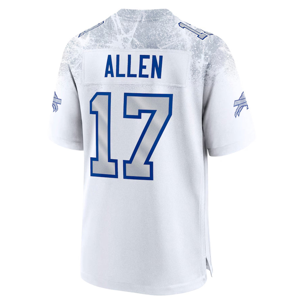 B.Bills #17 Josh Allen Player White Rivalries Collection Game Ddoa Stitched Jerseys