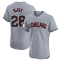 C.Guardians #28 Tanner Bibee Player Gray Road Limited Elite Home Ddoa Stitched Jerseys