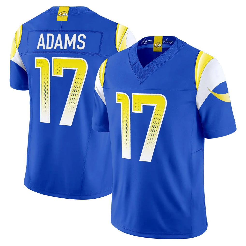 LA.Rams #17 Davante Adams Player Royal Rivalries Vapor Limited Home Game Ddoa Stitched Jerseys