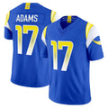 LA.Rams #17 Davante Adams Player Royal Rivalries Vapor Limited Home Game Ddoa Stitched Jerseys