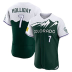 C.Rockies #7 Matt Holliday Player Green City Connect Limited Elite Home Ddoa Stitched Jerseys