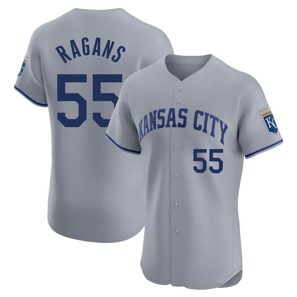 KC.Royals #55 Cole Ragans Player Gray Limited Elite Home Ddoa Stitched Jerseys