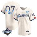 LA.Dodgers #7 Blake Snell Player Cream City Connect Limited World Series Home Ddoa Stitched Jerseys