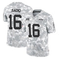 NY.Jets #16 Kenyon Sadiq Player Arctic Camo Salute to Service Limited Game Ddoa Stitched Jerseys