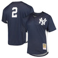 NY.Yankees #2 Derek Jeter Player Navy Mitchell & Ness Limited Ddoa Stitched Jerseys