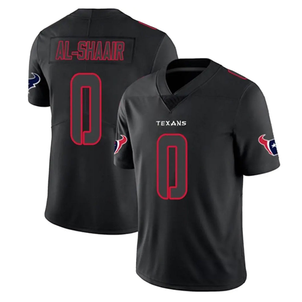 H.Texans #0 Azeez Al-Shaair Player Black Impact Limited Game Ddoa Stitched Jerseys