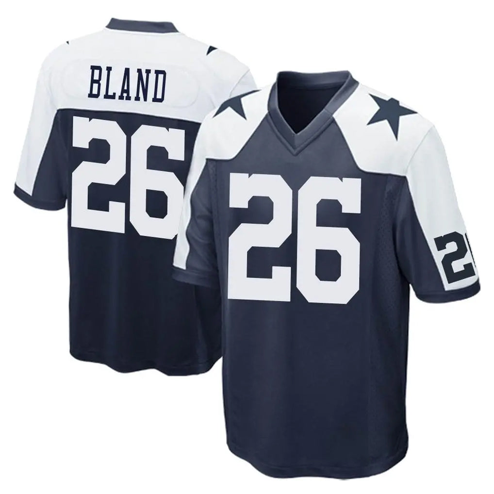 D.Cowboys #26 DaRon Bland Player Navy-White Alternate Home Game Ddoa Stitched Jerseys