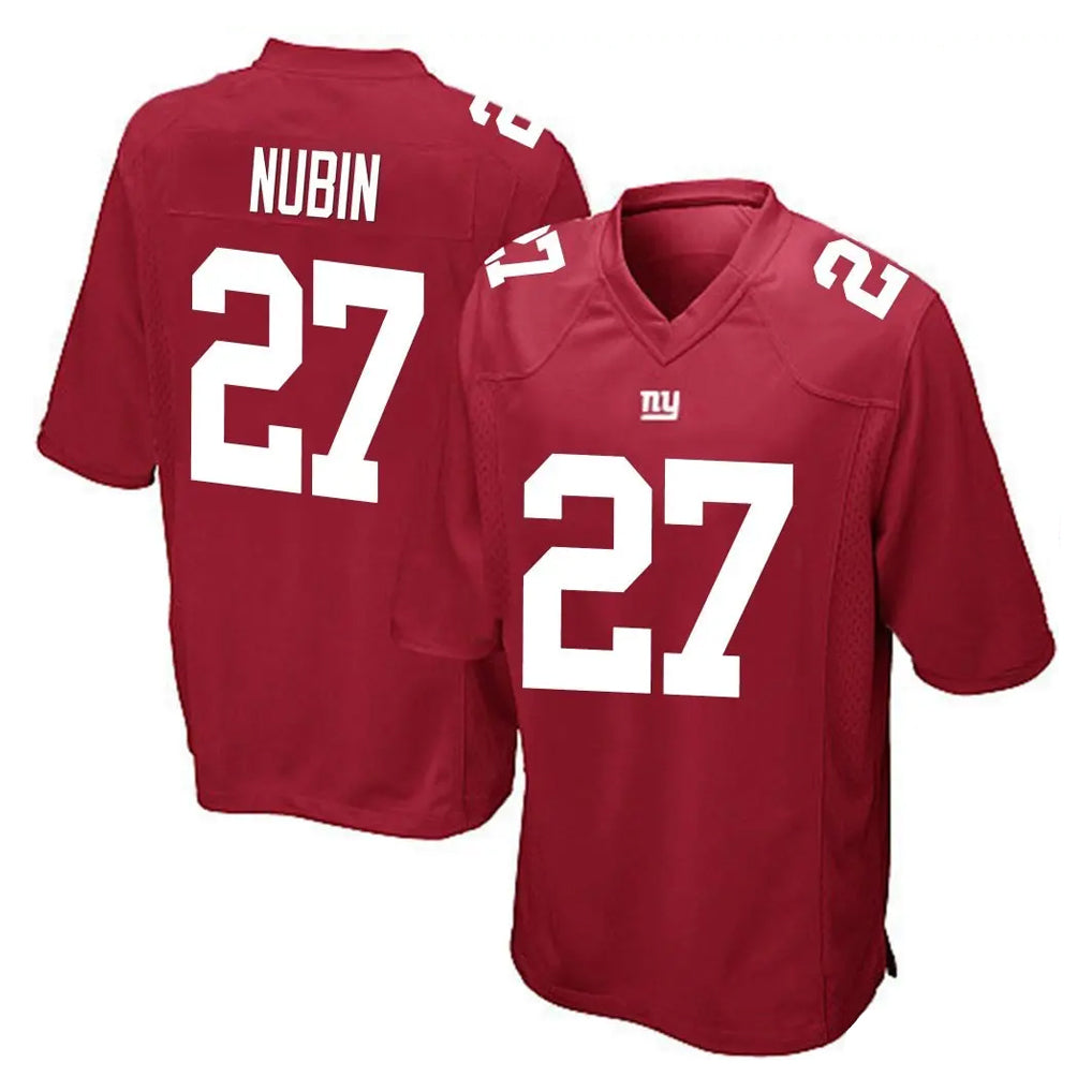 NY.Giants #27 Tyler Nubin Player Red Home Game Ddoa Stitched Jerseys