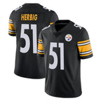 P.Steelers #51 Nick Herbig Player Black Limited Vapor Untouchable Home Game Ddoa Stitched Jerseys