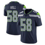 S.Seahawks #58 Derick Hall Player Navy Limited Vapor Untouchable Home Game Ddoa Stitched Jerseys