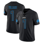 D.Lions #1 Jameson Williams Player Black Impact Limited Home Game Ddoa Stitched Jerseys