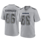 D.Cowboys #86 Luke Schoonmaker Player Gray Atmosphere Fashion Home Game Ddoa Stitched Jerseys