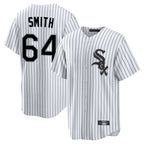 C.White Sox #64 Shane Smith Player White Stripe Home Game Ddoa Stitched Jerseys