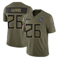 T.Titans #26 Marcus Harris Player Olive Limited 2025 Salute to Service Home Game Ddoa Stitched Jerseys