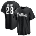 P.Phillies #28 Alec Bohm Player Black Home Game Ddoa Stitched Jerseys