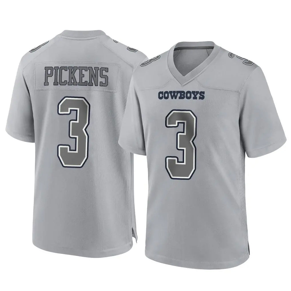 D.Cowboys #3 George Pickens Player Gray Atmosphere Fashion Home Game Ddoa Stitched Jerseys