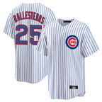 C.Cubs #25 Mois¨¦s Ballesteros Player White Game Home Ddoa Stitched Jerseys
