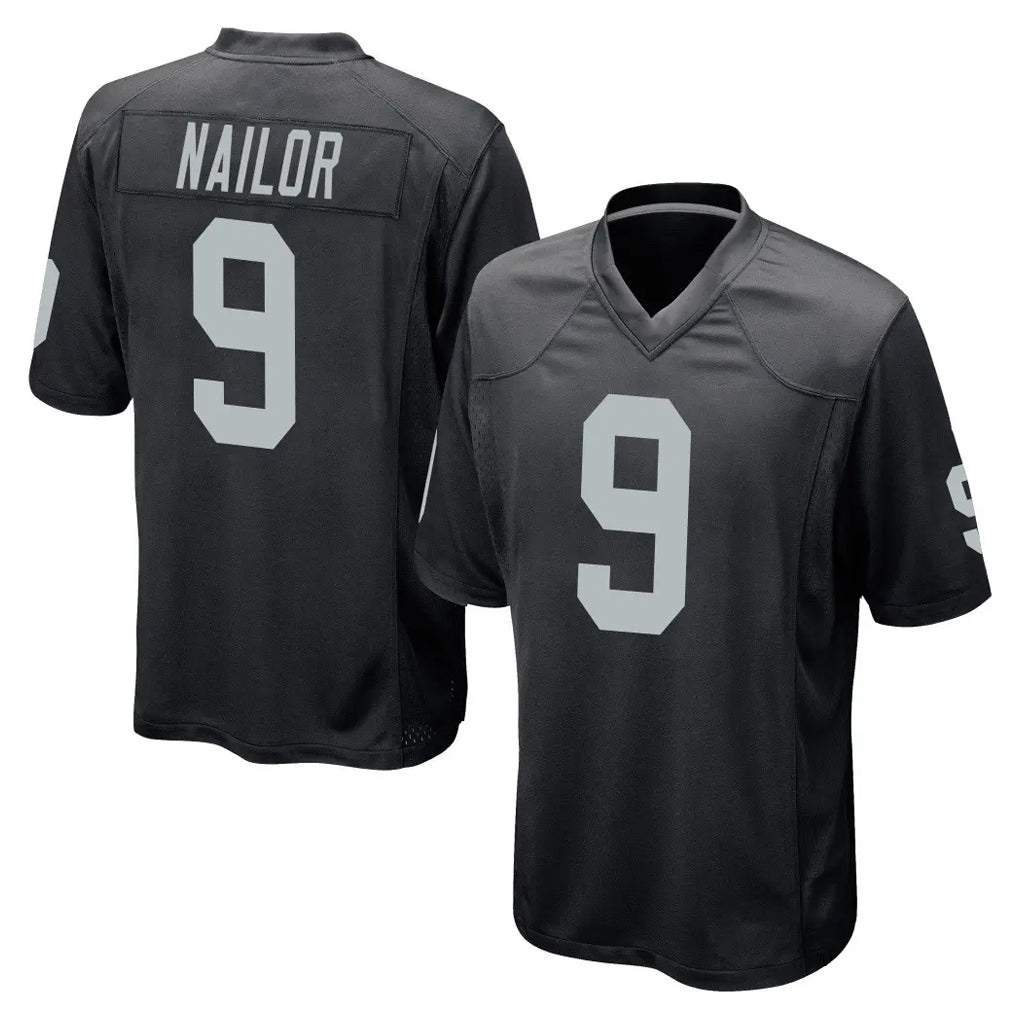 LV.Raiders #9 Jalen Nailor Player Black Home Game Ddoa Stitched Jerseys