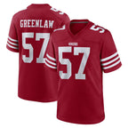 SF.49ers #57 Dre Greenlaw Player Red Game Home Ddoa Stitched Jerseys