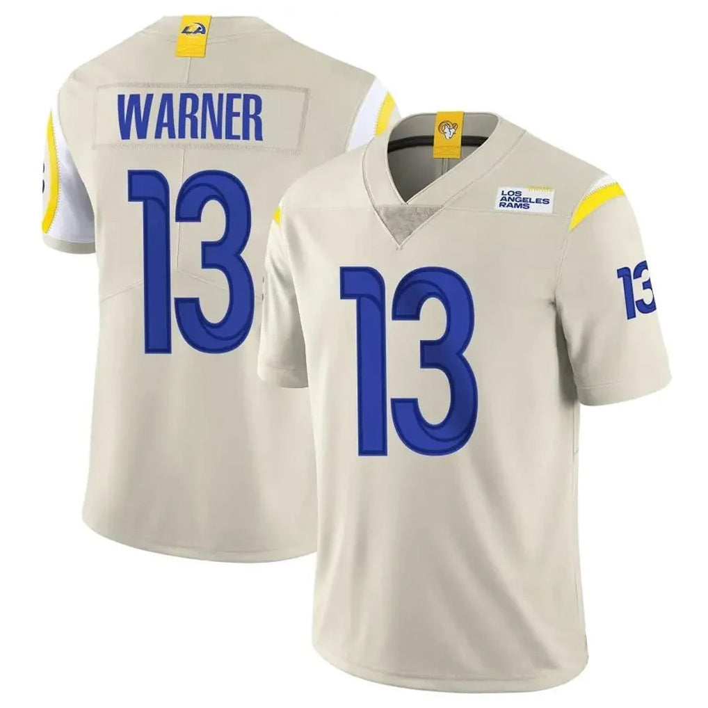 LA.Rams #13 Kurt Warner Player Bone Limited Vapor Retired Ddoa Stitched Jerseys