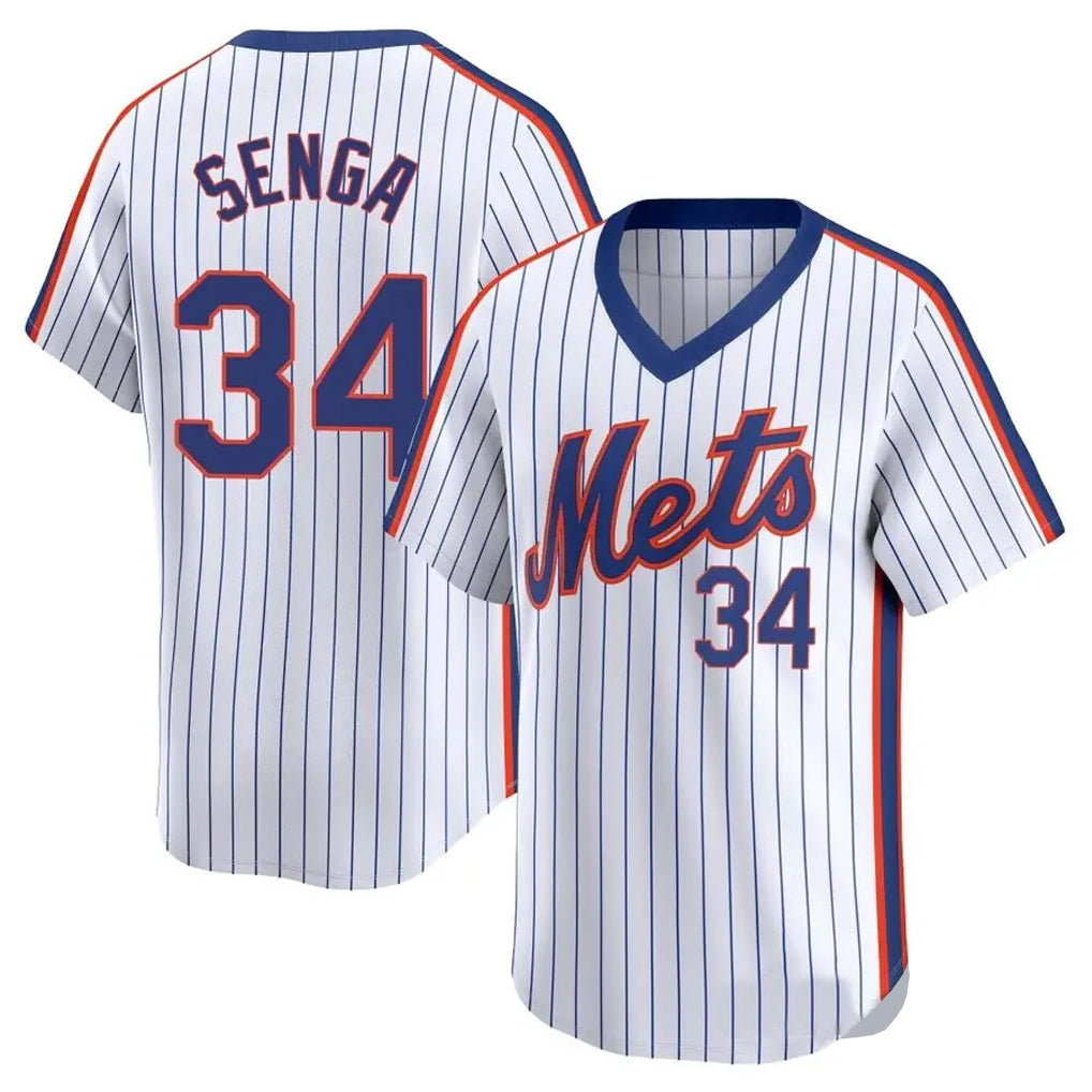 NY.Mets #34 Kodai Senga Player White Cooperstown Collection T-shirt Game Ddoa Stitched Jerseys