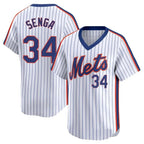 NY.Mets #34 Kodai Senga Player White Cooperstown Collection T-shirt Game Ddoa Stitched Jerseys