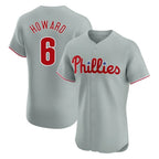P.Phillies #6 Ryan Howard Player Gray Home Limited Elite Ddoa Stitched Jerseys