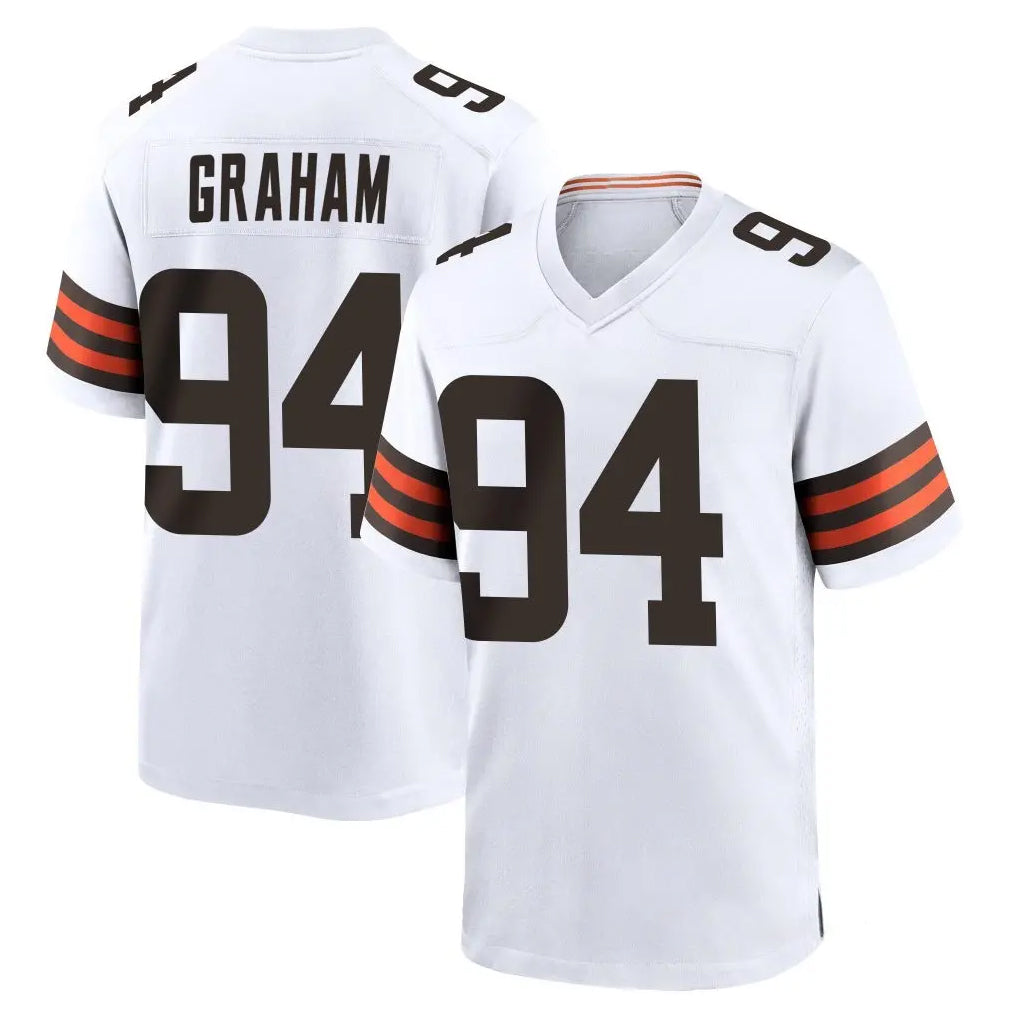 C.Browns #94 Mason Graham Player White Home Game Ddoa Stitched Jerseys