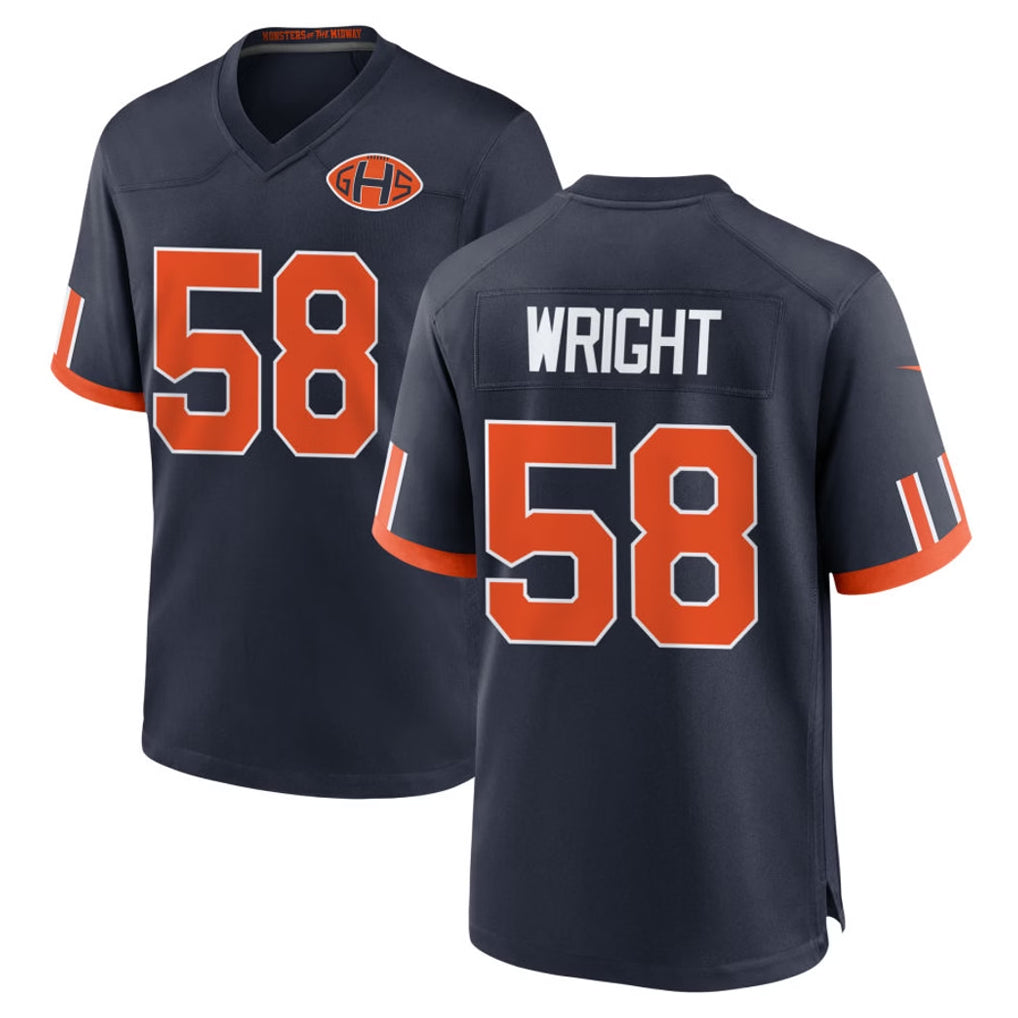 C.Bears #58 Darnell Wright Player Navy 2026 Rivalries Collection Home Game Ddoa Stitched Jerseys