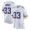 M.Vikings #33 Aaron Jones Sr. Player White Home Game Ddoa Stitched Jerseys