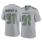 S.Seahawks #91 Byron Murphy II Player Gray Atmosphere Fashion Home Game Ddoa Stitched Jerseys