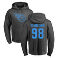 T.Titans #98 Jeffery Simmons Player Ash One Color Pullover Hoodies Home Game Ddoa Stitched Jerseys